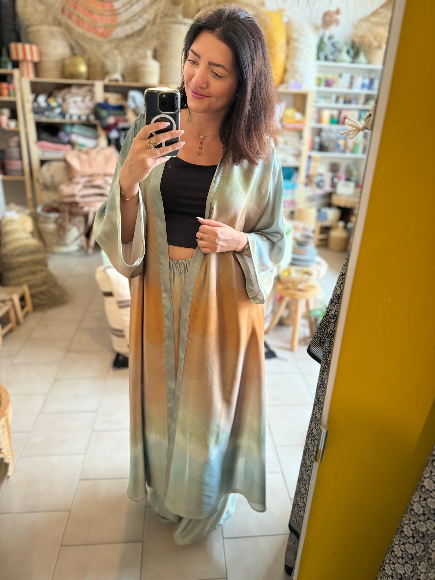 Komplet Ombré kalhoty+kaftan