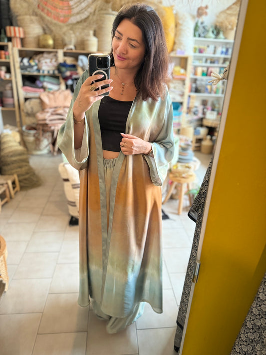 Komplet Ombré kalhoty+kaftan