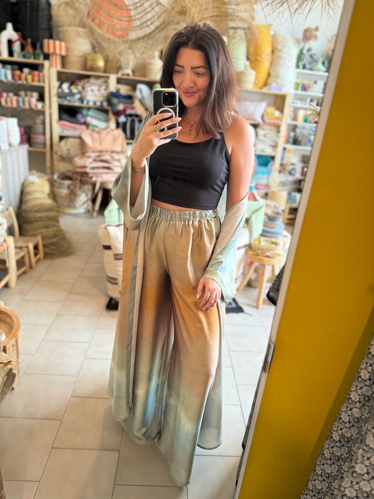 Komplet Ombré kalhoty+kaftan