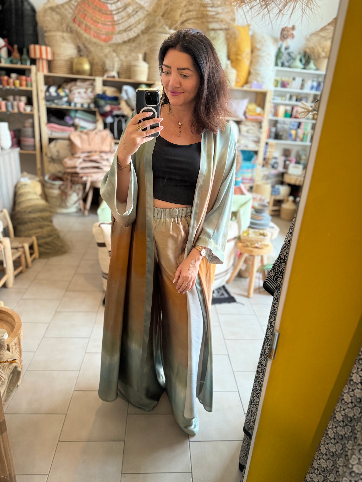 Komplet Ombré kalhoty+kaftan